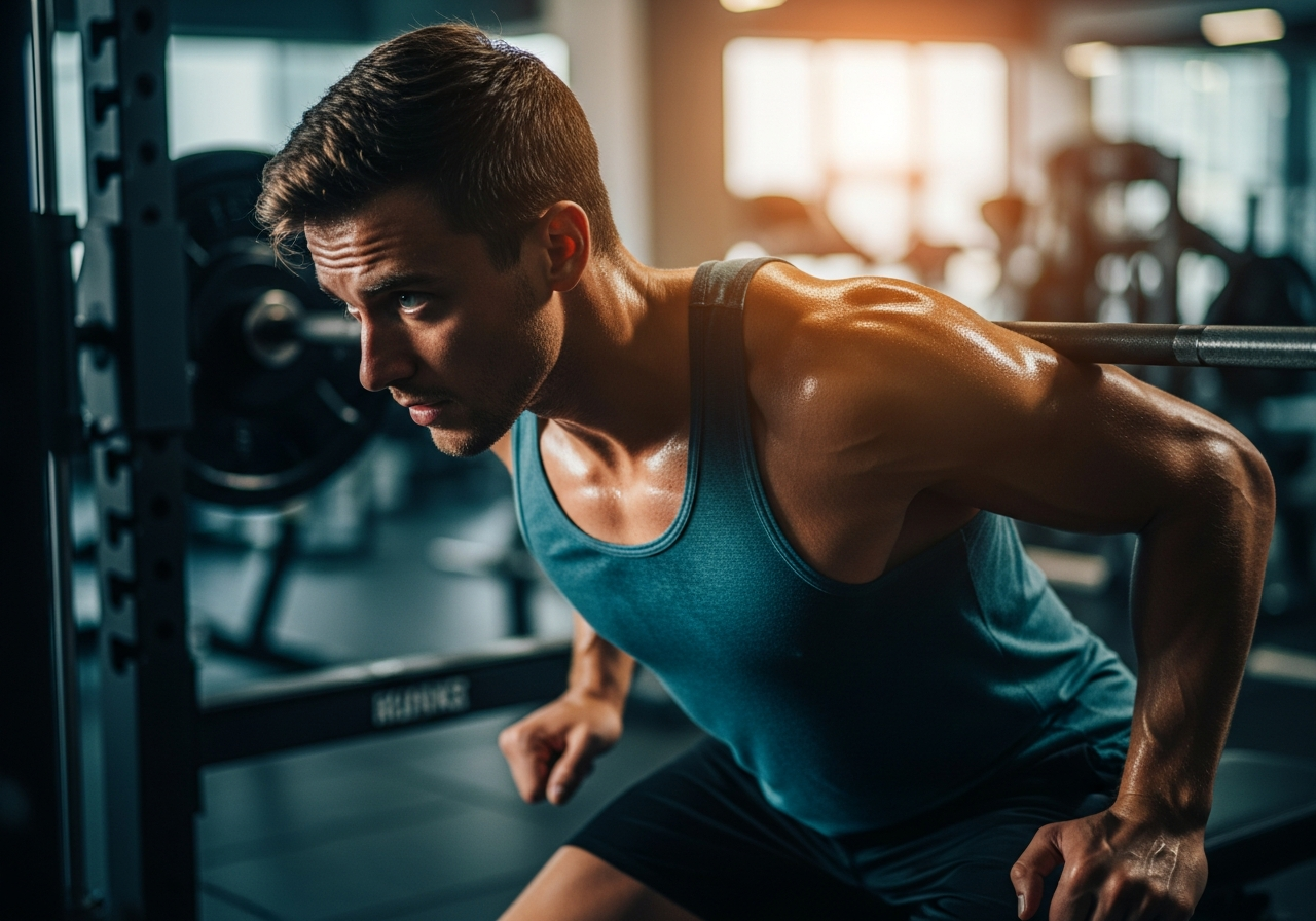 Athletin beim Krafttraining, Kreatin Wirkung auf Muskelkraft und Sprintleistung
